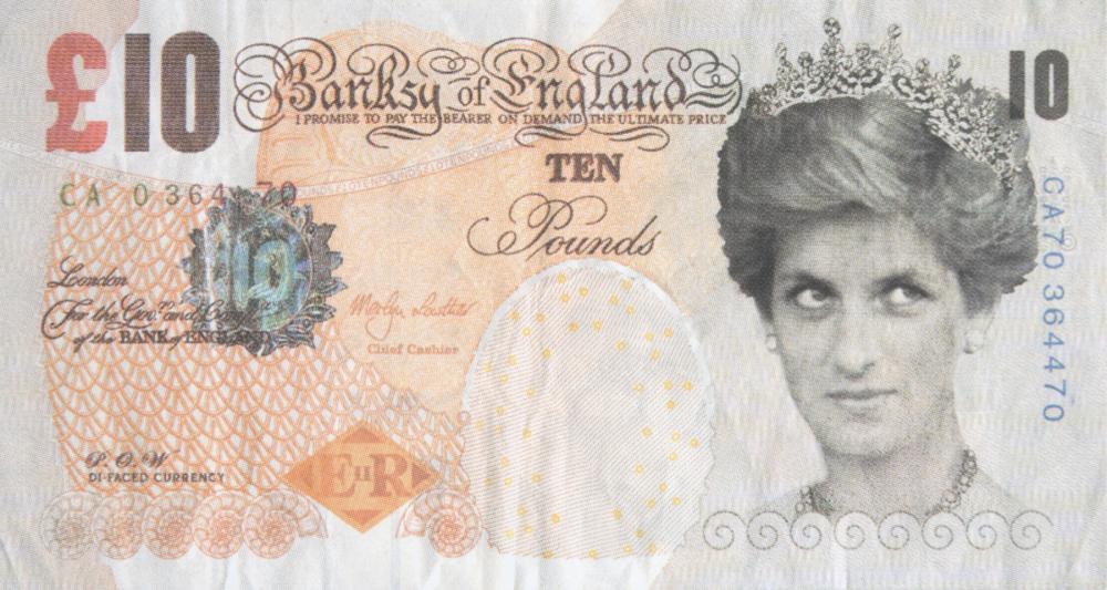 BANKSY | ORIGINAL "DI-FACED TENNER" PRINT