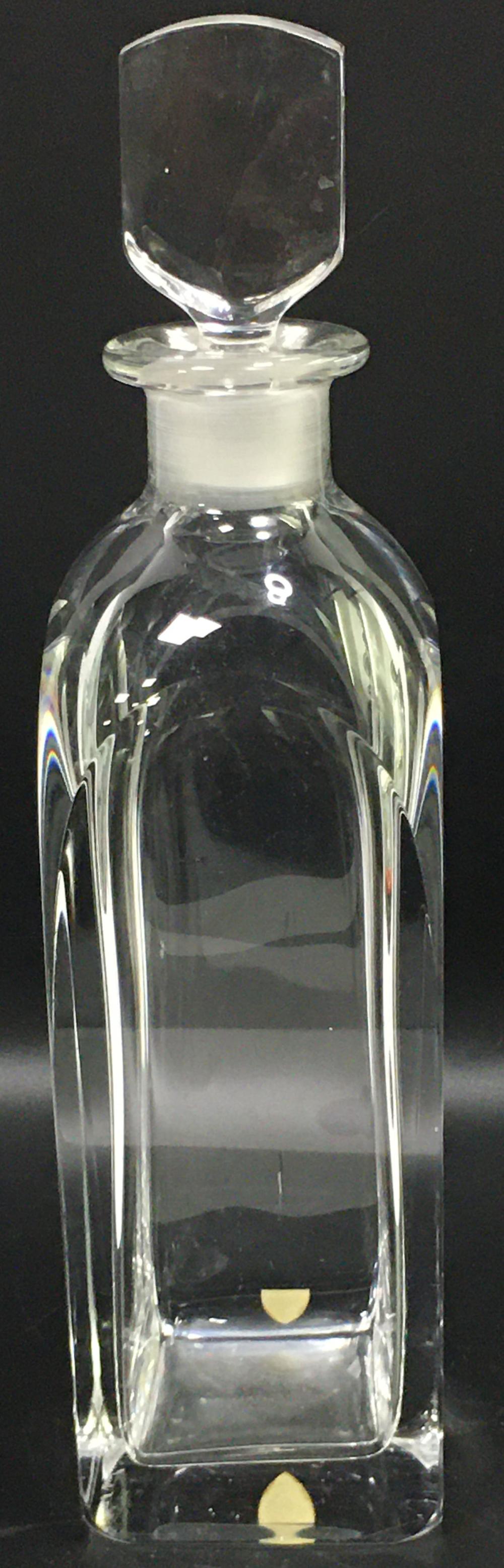 Orrefors Signed Glass Decanter