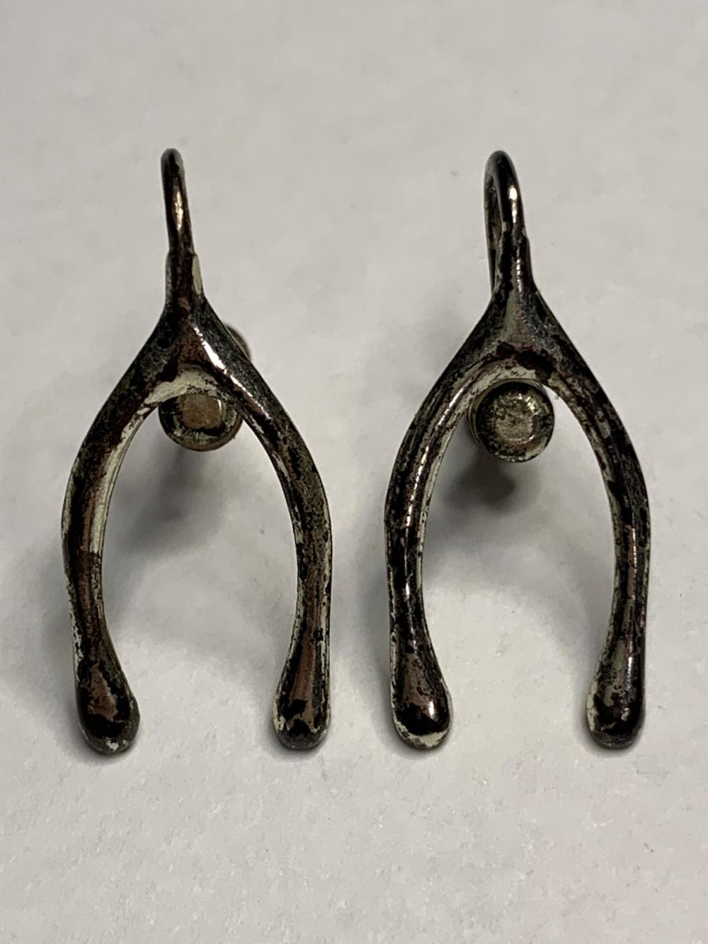 Sterling Silver Wishbone Earrings