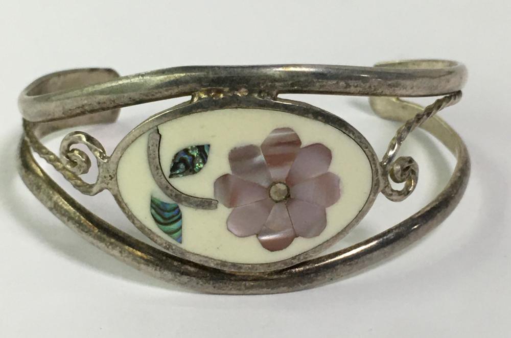 Mexico Flower Cuff Bracelet