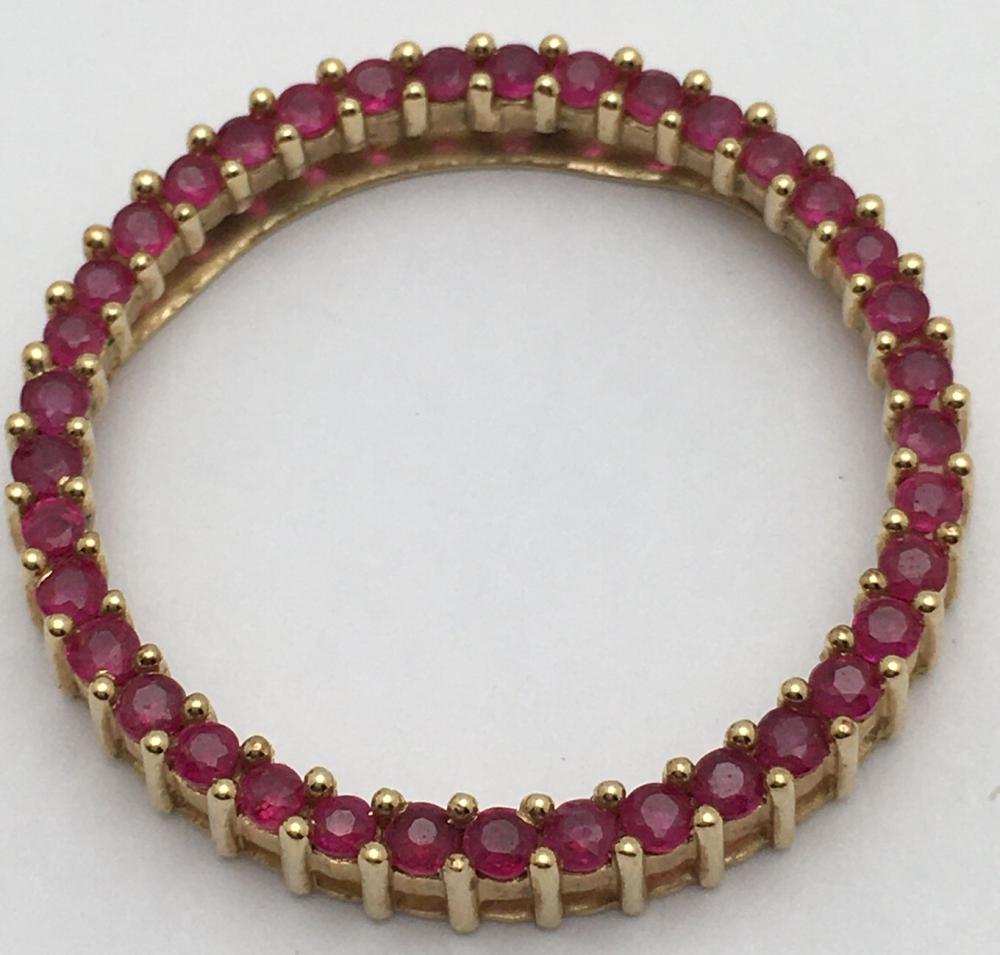 10k Gold & Ruby Pendant