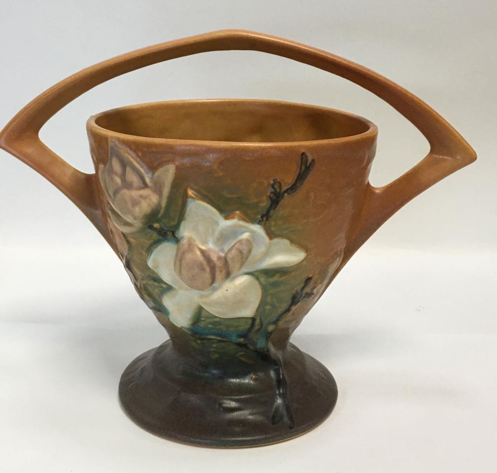 Roseville Art Pottery Magnolia Basket