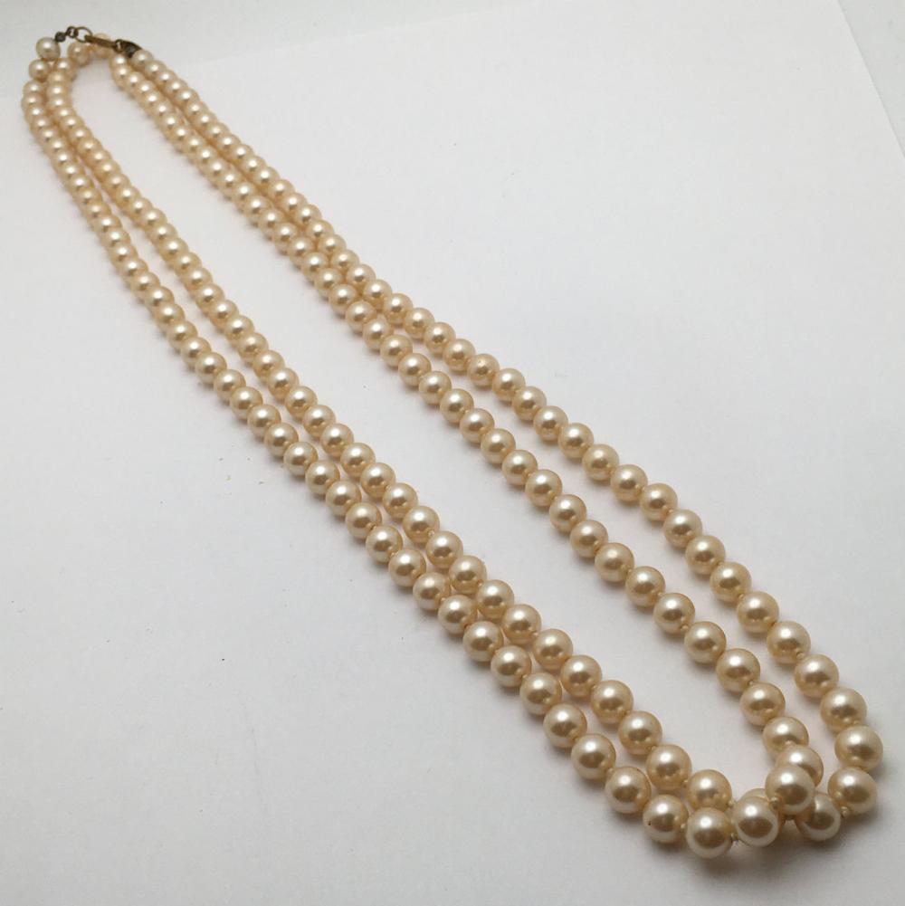 Miriam Haskell Faux Pearl Necklace