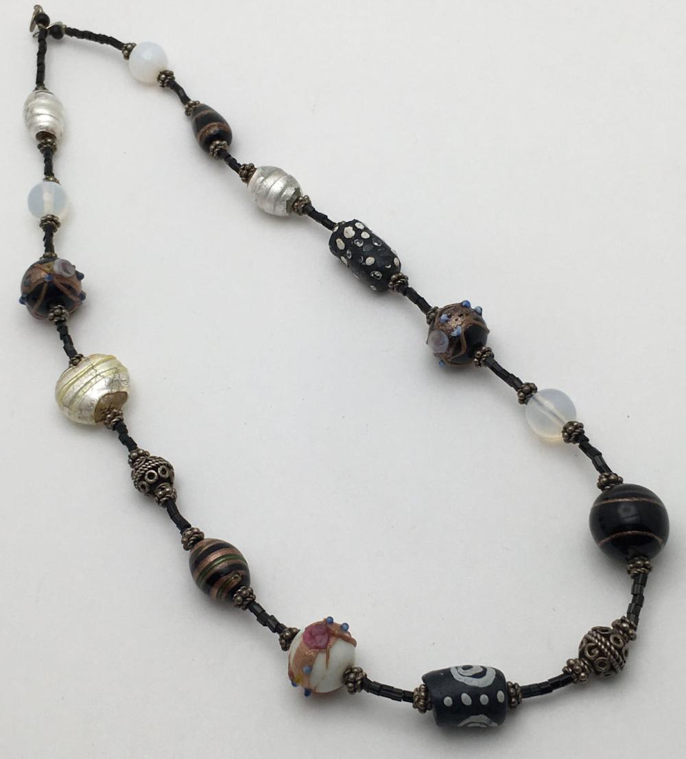 Art Glass Beaded Necklace