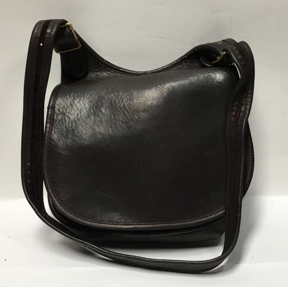 Dark Brown Leather Coach Small Purse