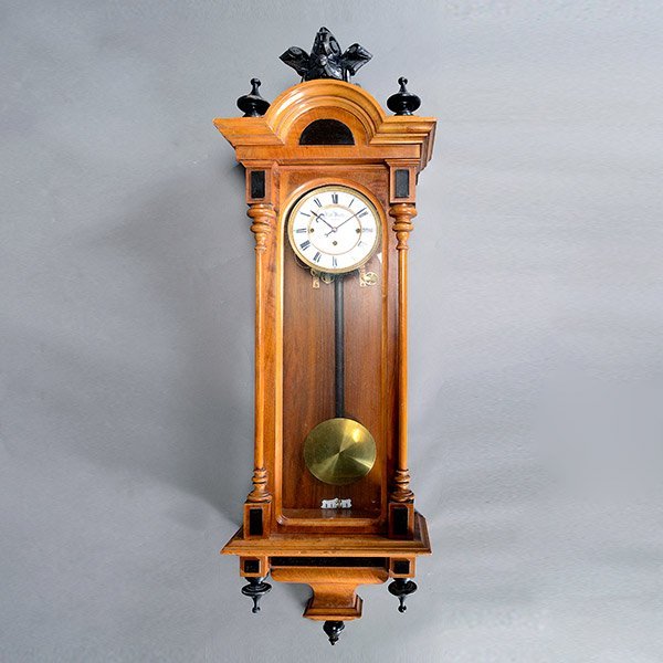 Viennese Wirtin Walnut Regulator Clock