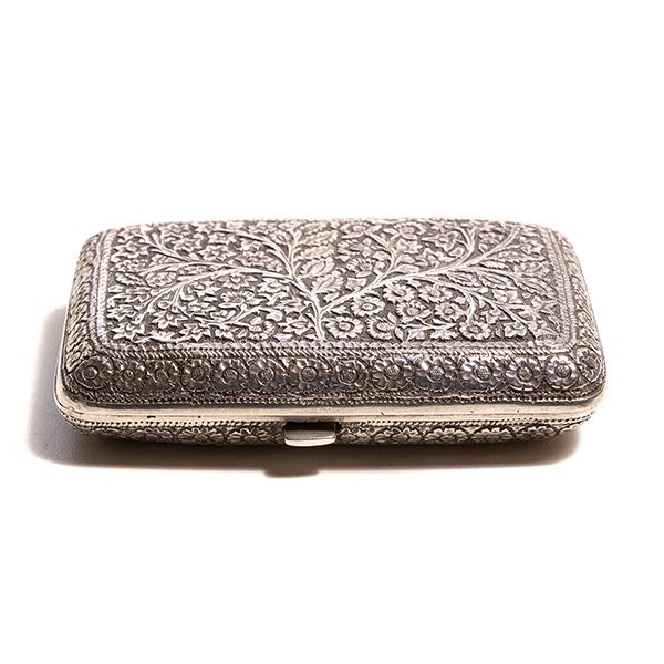 Indian Sterling Silver Cigarette Box