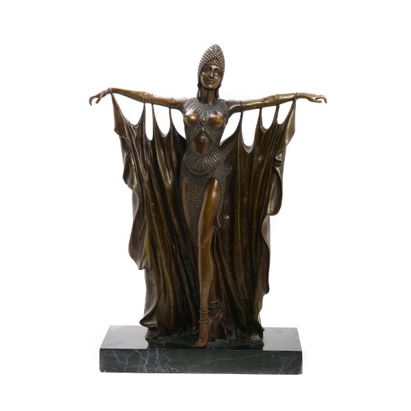 After Chiparus, Semiramis, Bronze of Dancer