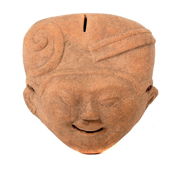 Pre-Columbian Pottery Fragment of a Head