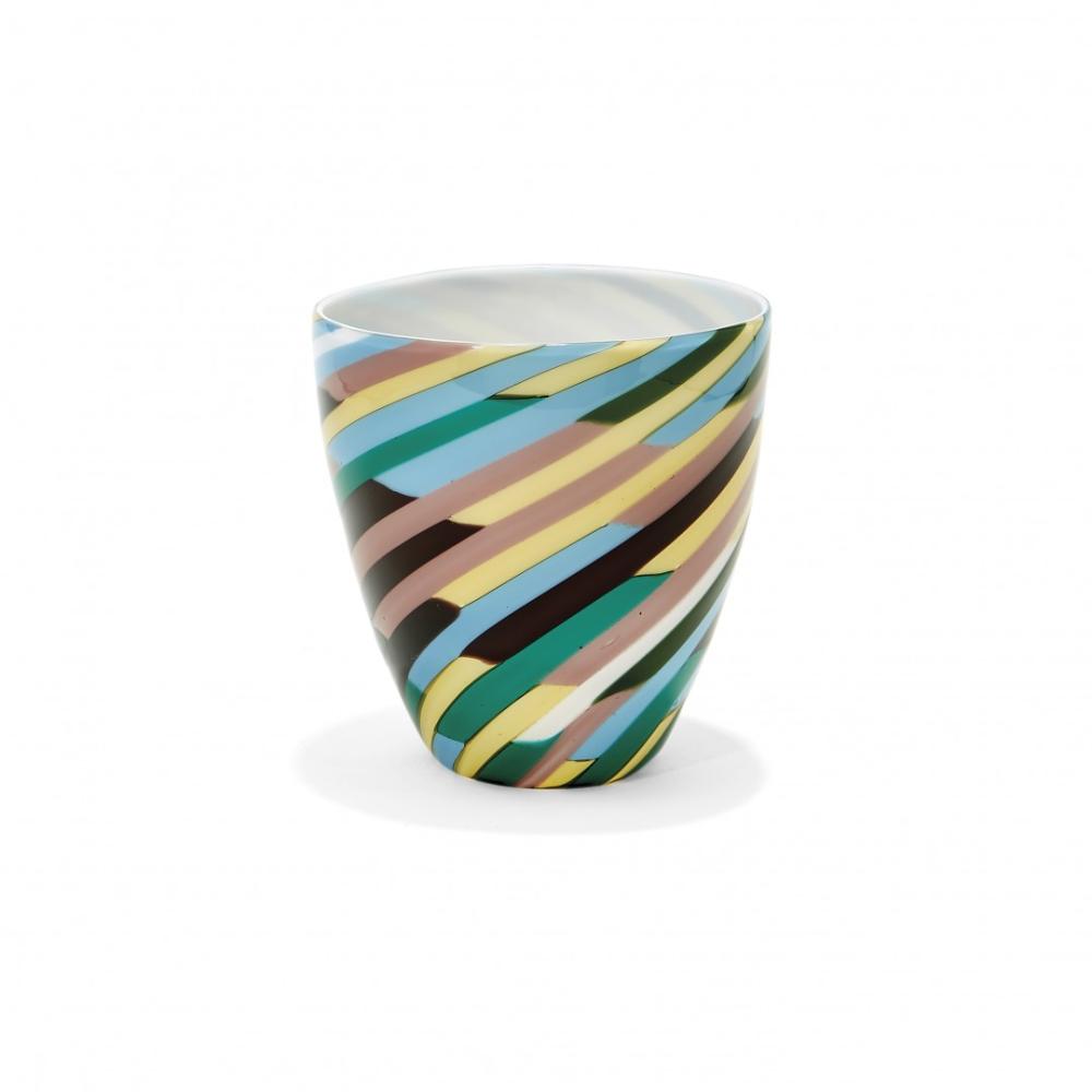 LAURA DIAZ DE SANTILLANA 1955 Vaso 'Klee' per Venini 'Klee' vase for Venini