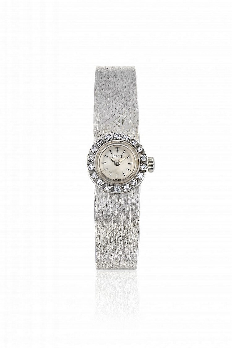 LADIES WHITE GOLD PIAGET WRISTWATCH, 60s