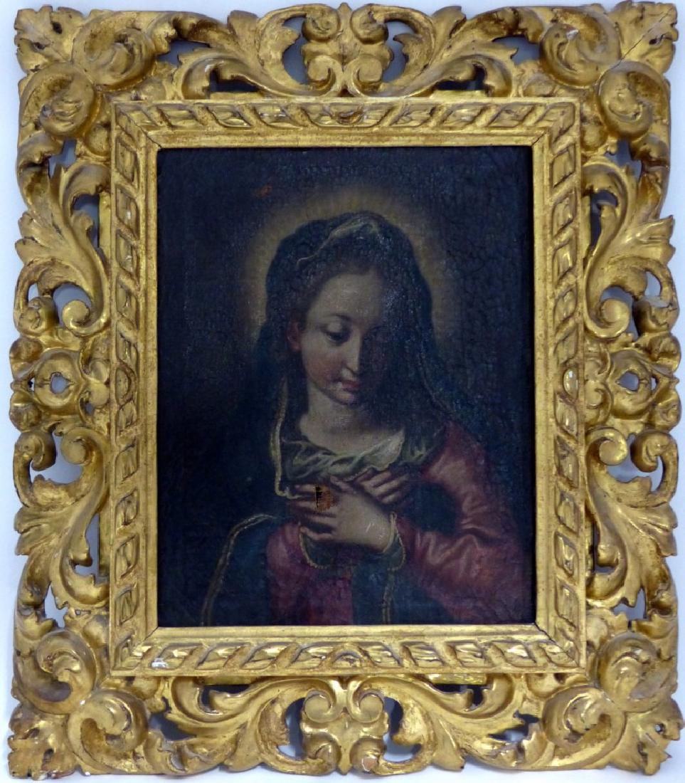 Italian old master oil painting 'virgin mary' 1765