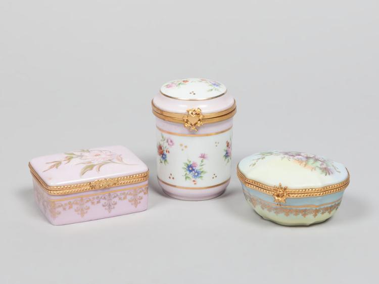 Three Porcelain Boxes