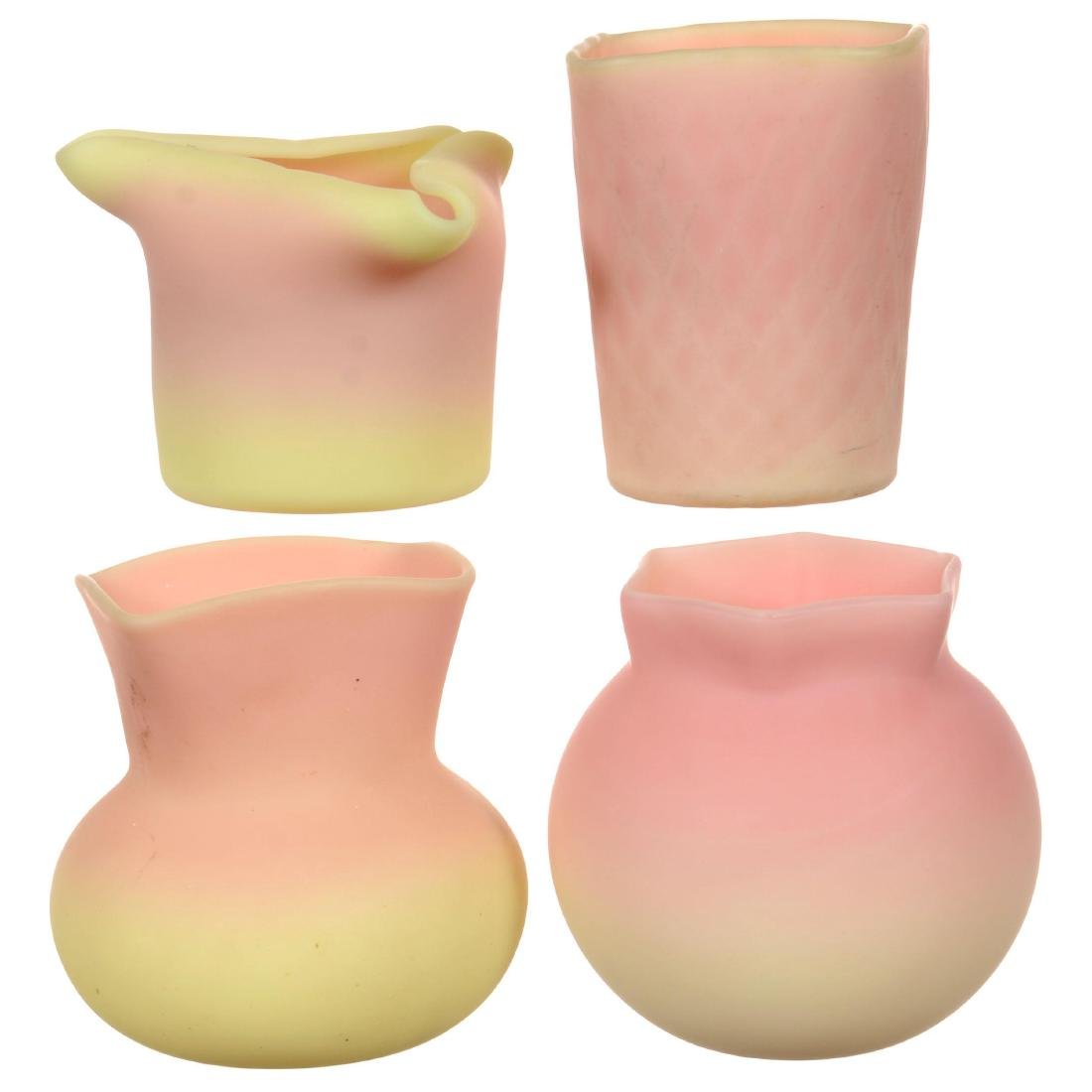 (4) Burmese Toothpick Holders by Mt. Washington