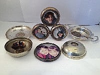 Mixed lot of silver and silver plate