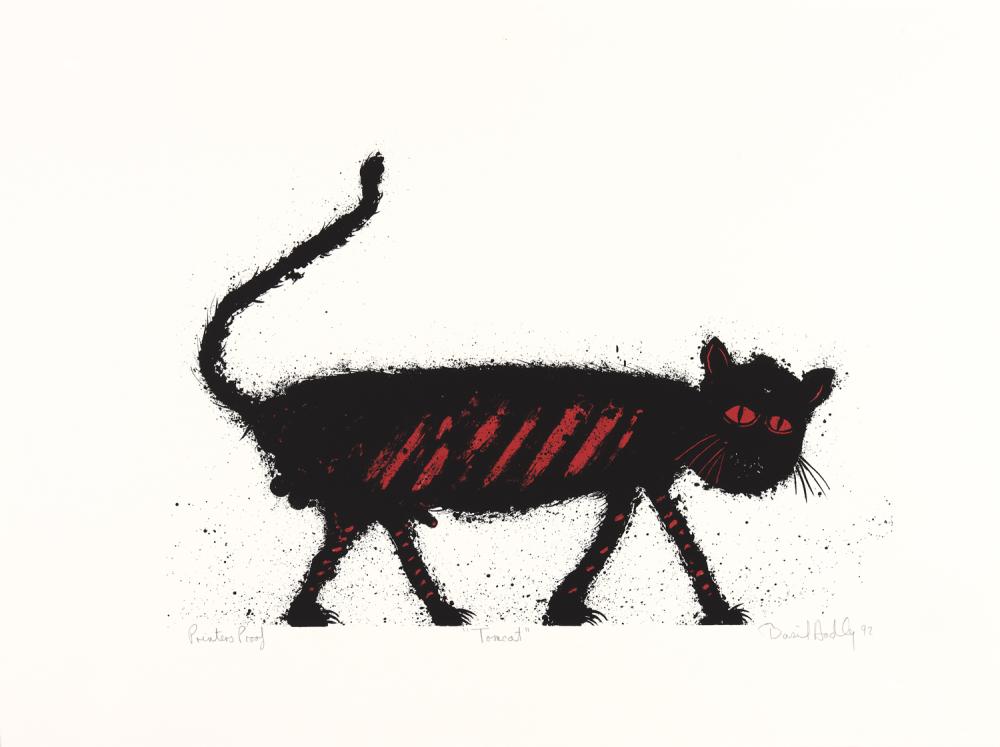 BASIL HADLEY (1940-2006) Tomcat 1992 screenprint P/P