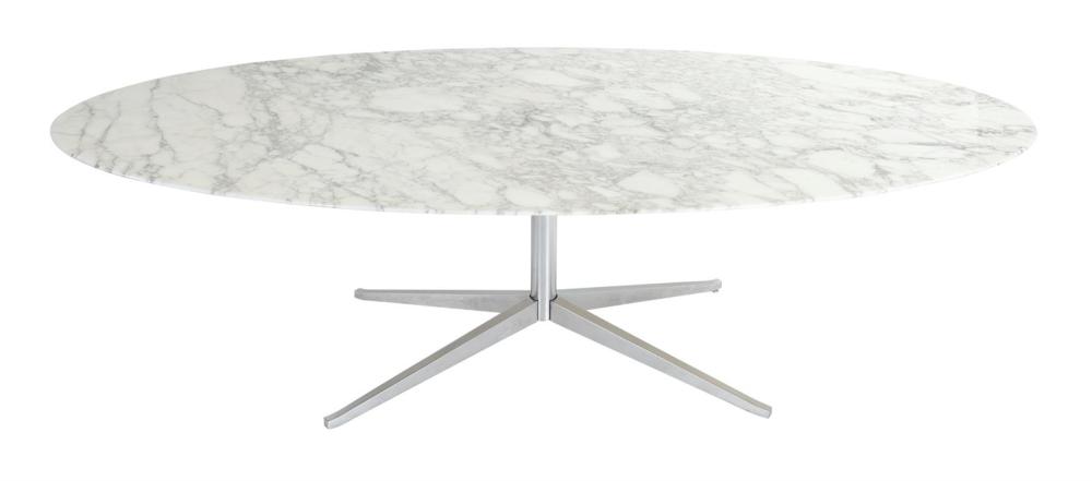 FLORENCE KNOLL OVAL DINING TABLE FOR KNOLL INTERNATIONAL