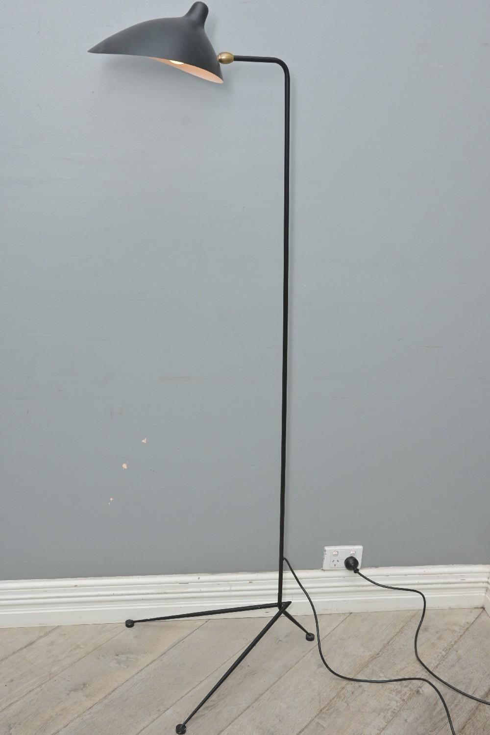 A SERGE MOUILLE STYLE FLOOR LAMP (165H X 54DIA CM)...