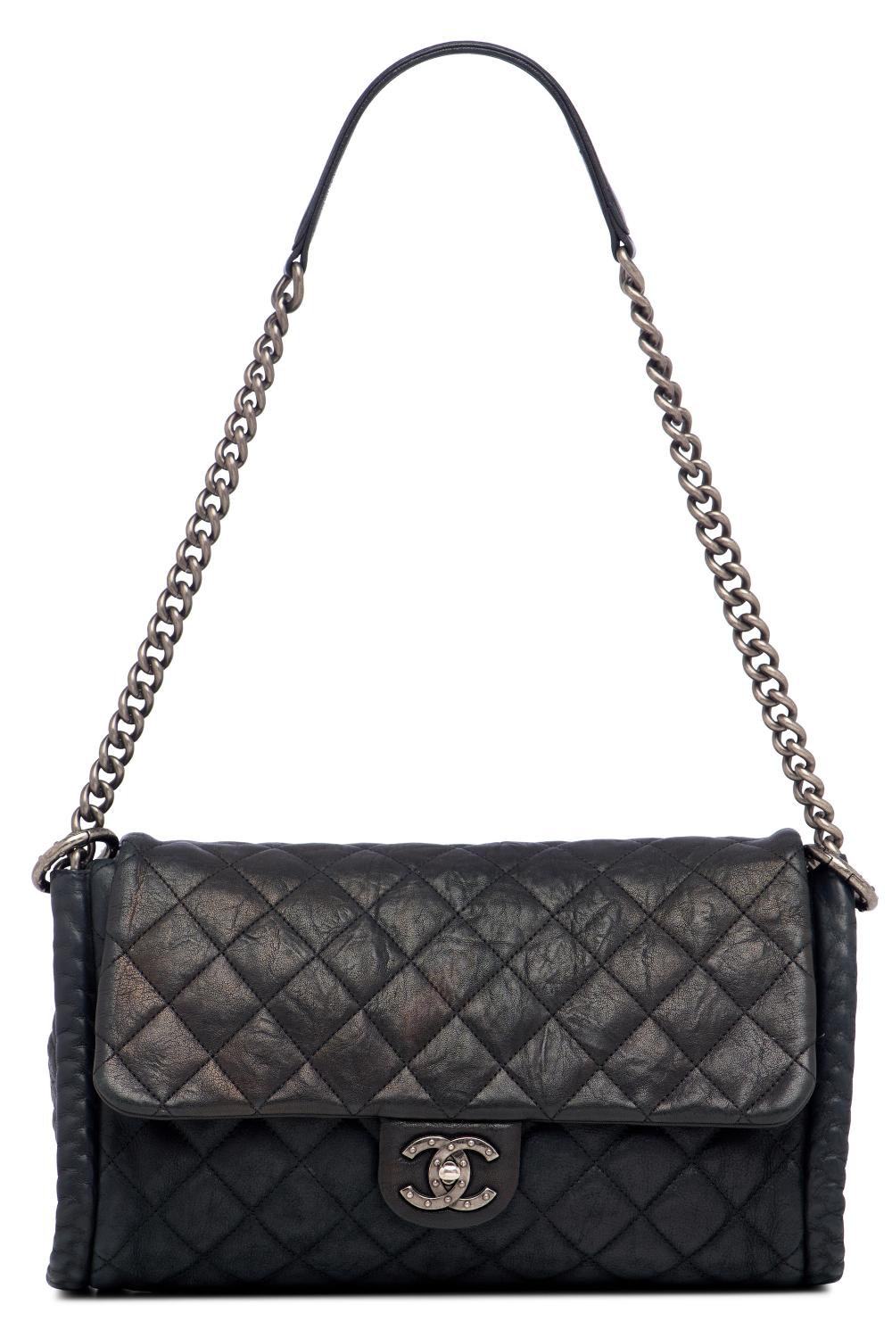 A CLASSIC FLAP SHOULDER BAG BY CHANEL