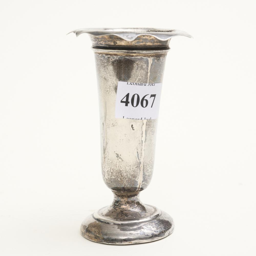 STERLING SILVER VASE (WEIGHTED BASE) H.10CM