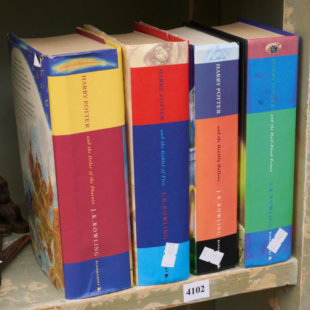 GROUP OF HARRY POTTER FIRST EDITION BOOKS