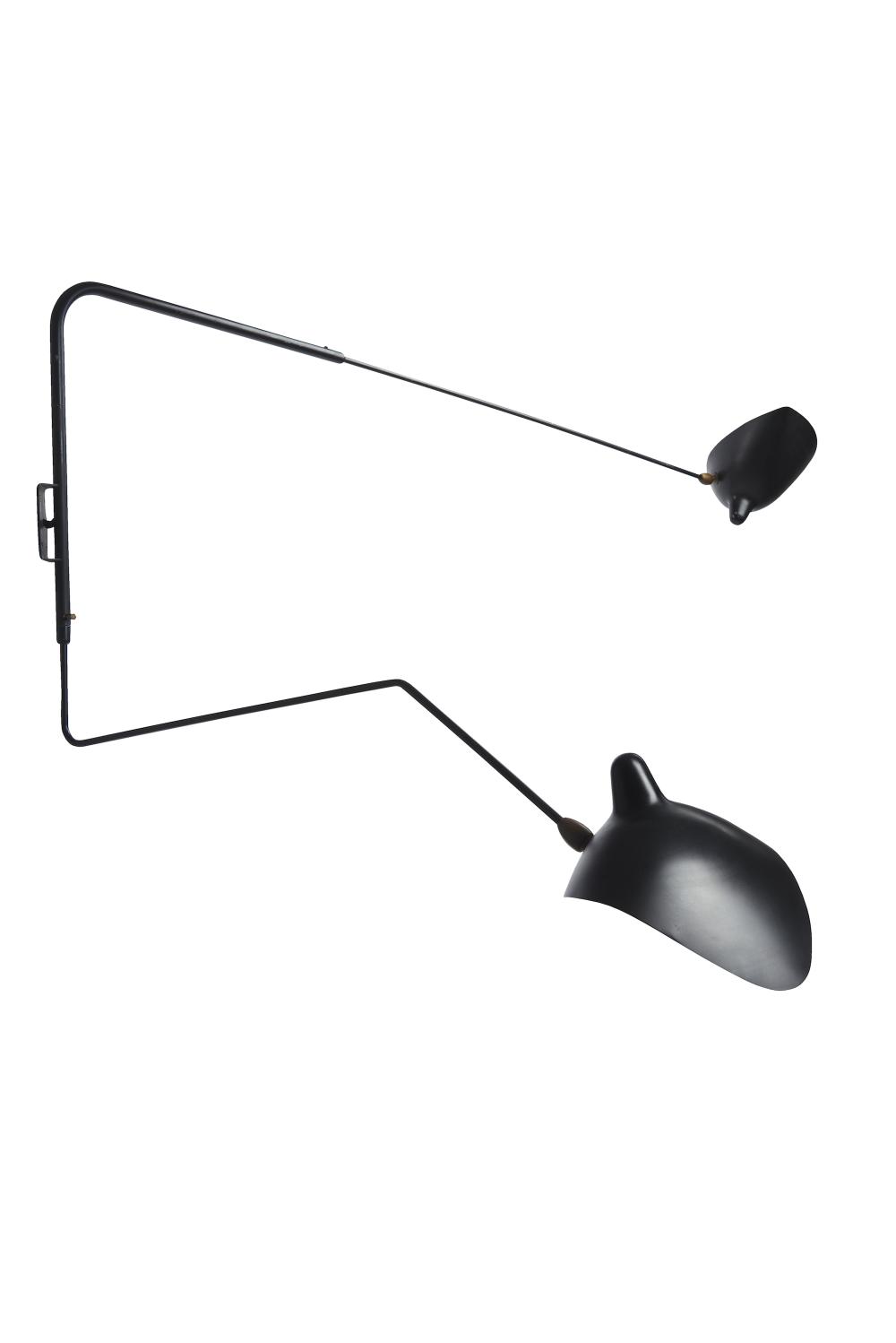 SERGE MOUILLE TWO ARM WALL LIGHT