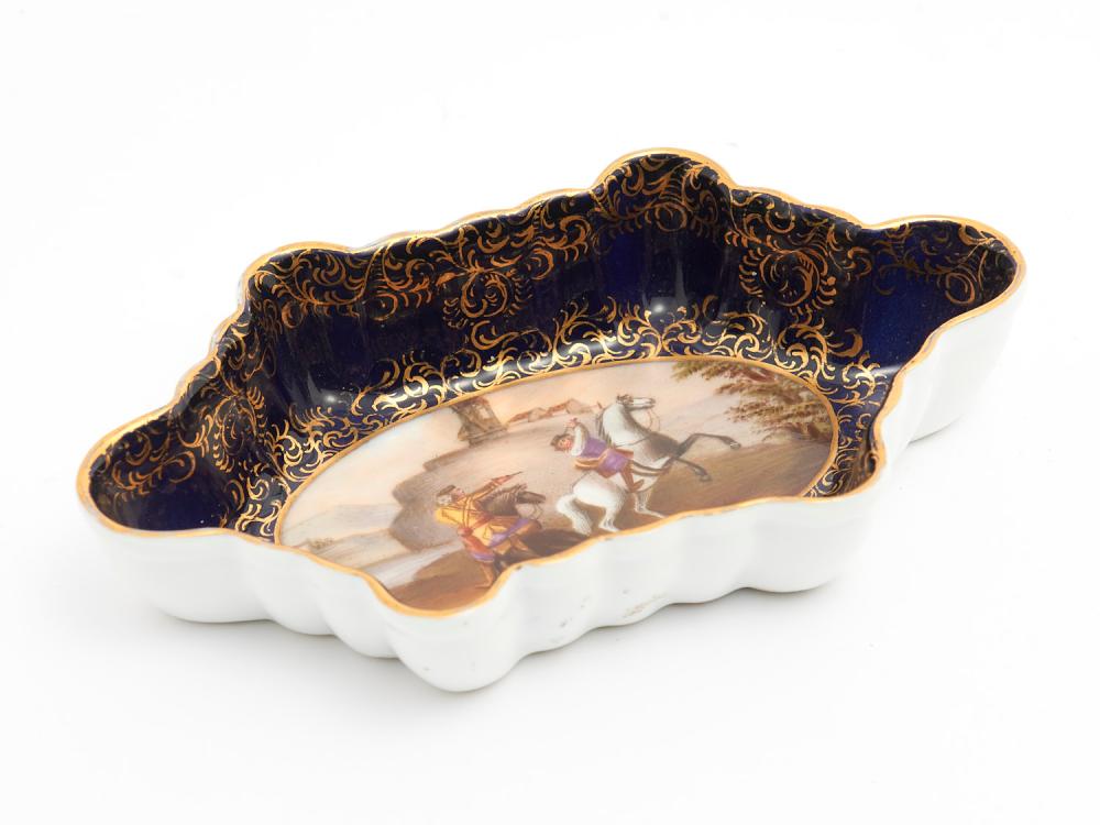 A 19TH CENTURY ROYAL VIENNA HAND PAINTED FIGURAL GILT...