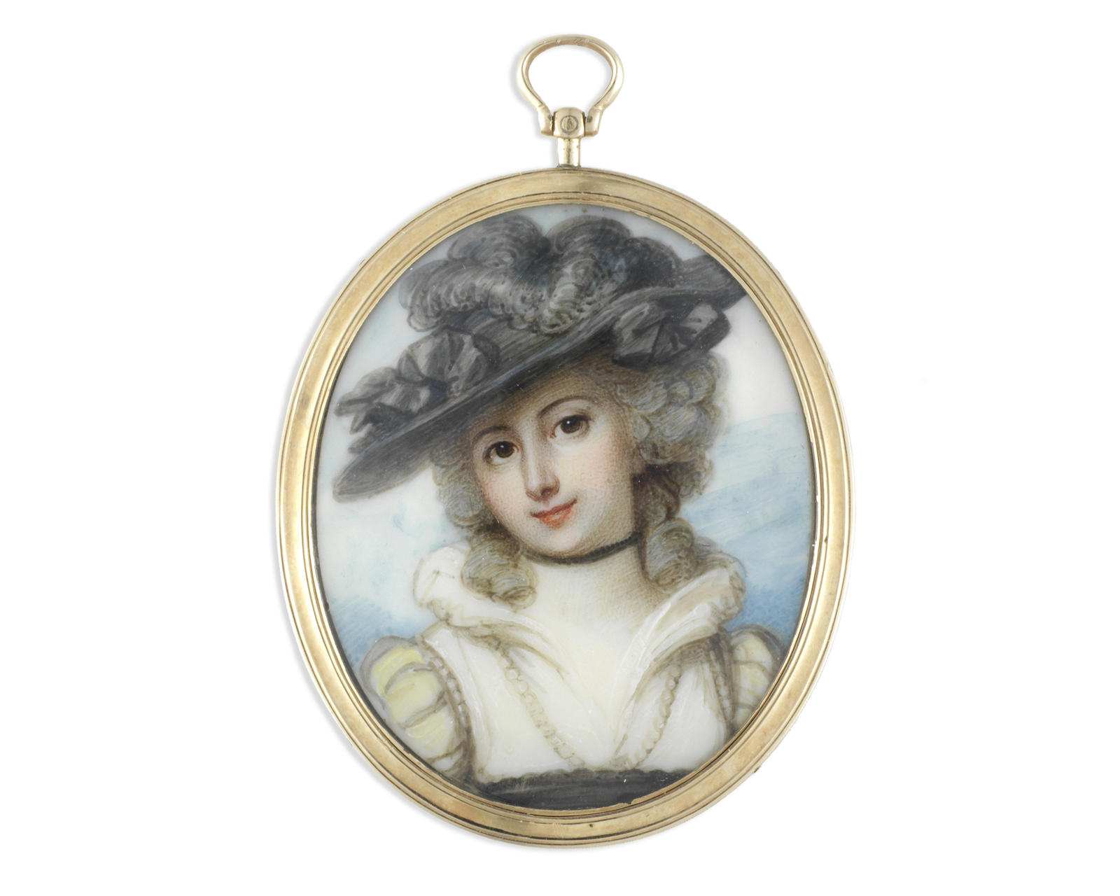 Richard Cosway RA (British, 1742-1821) A portrait miniature of a young lady