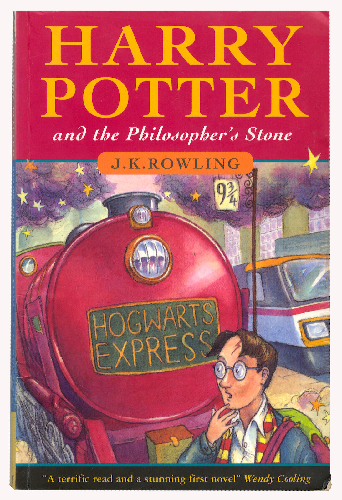 ROWLING (J.K.) Harry Potter and the Philosopher's Stone, FIRST PAPERBACK EDITION, Bloomsbury, [1997]