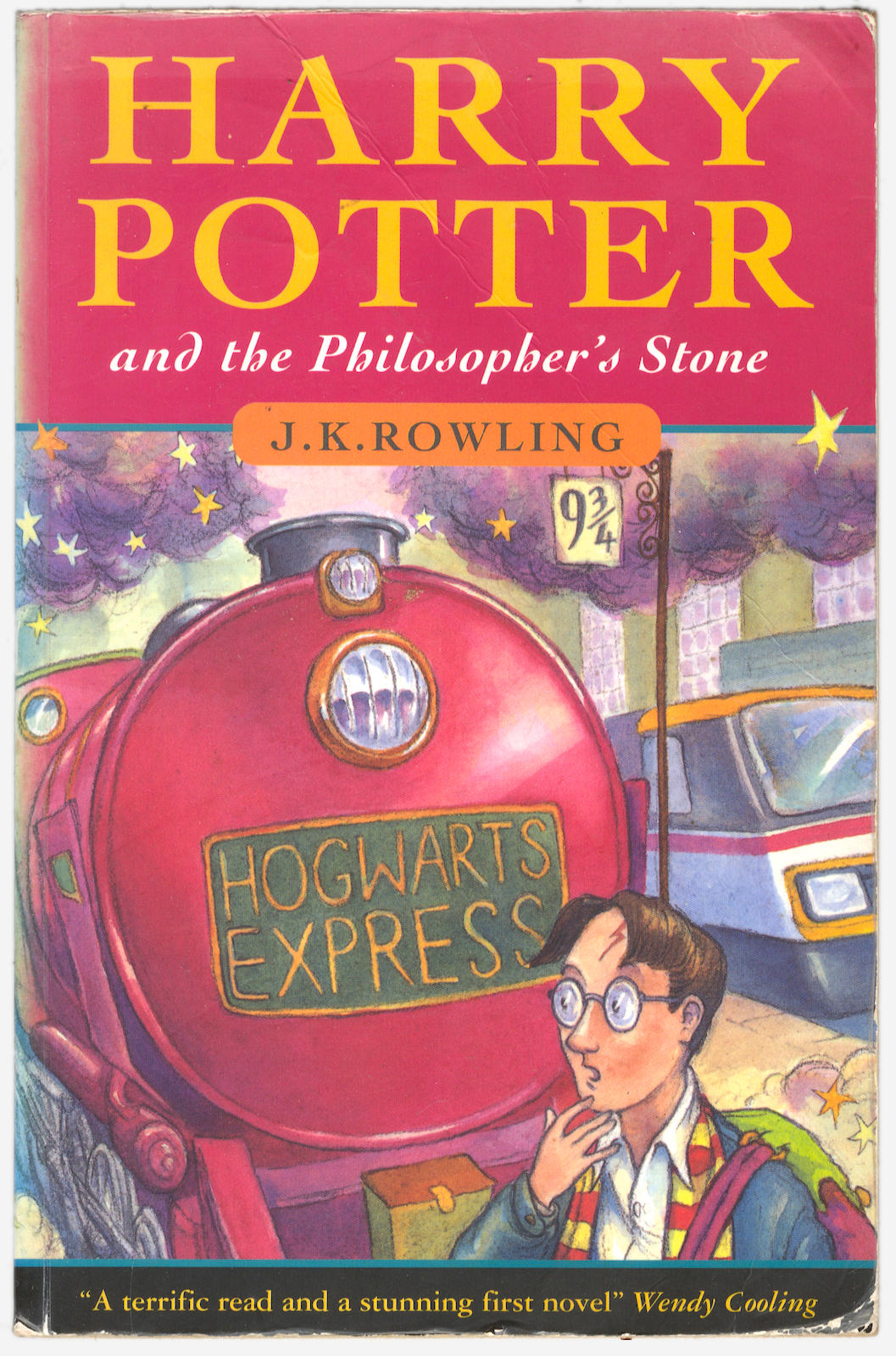 ROWLING (J.K.) Harry Potter and the Philosopher's Stone, FIRST PAPERBACK EDITION, Bloomsbury, [1997]