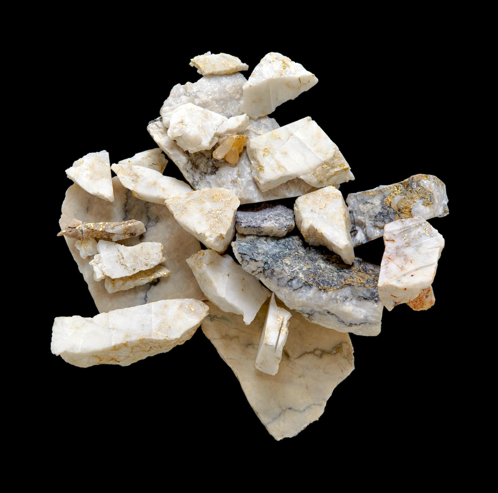 Quantity of California Gold-in-Quartz