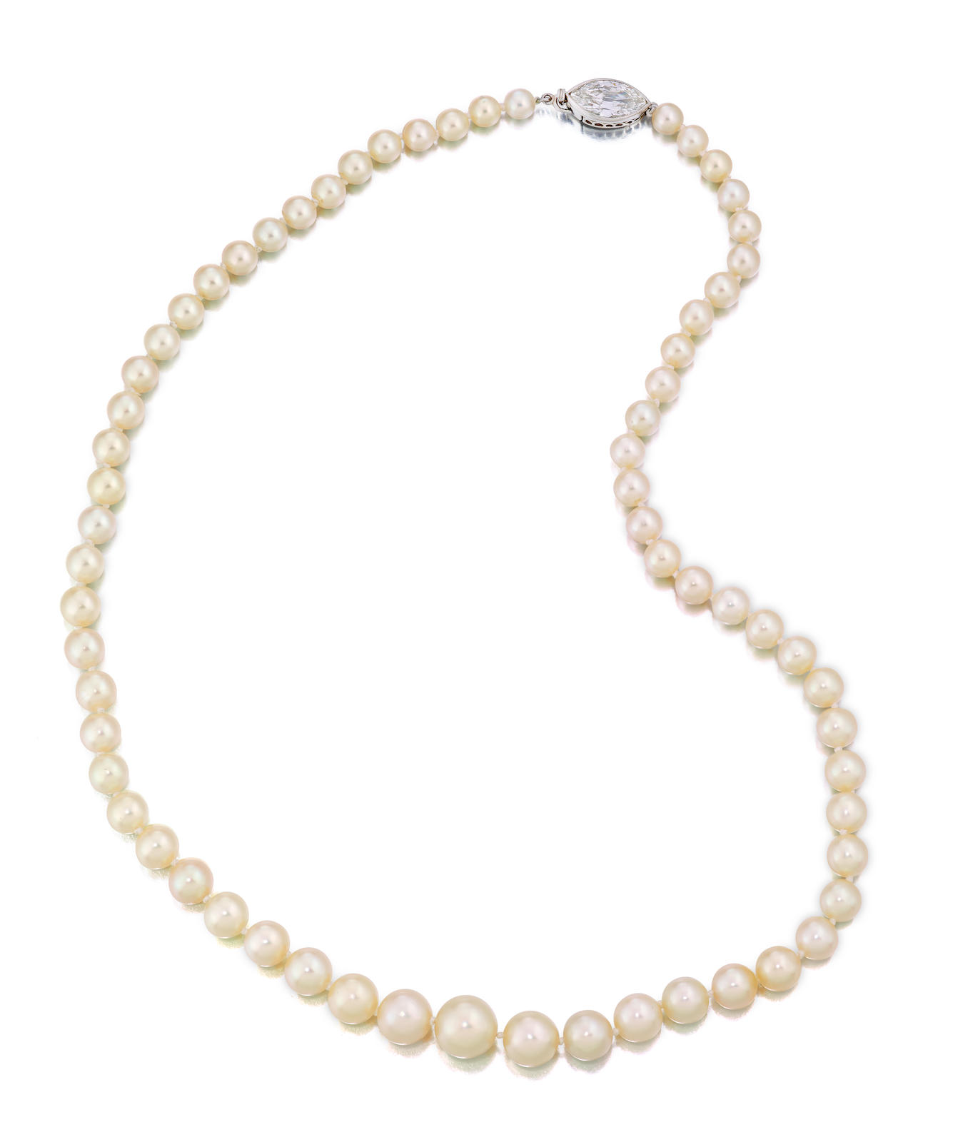 A natural pearl and diamond necklace, Tiffany & Co.