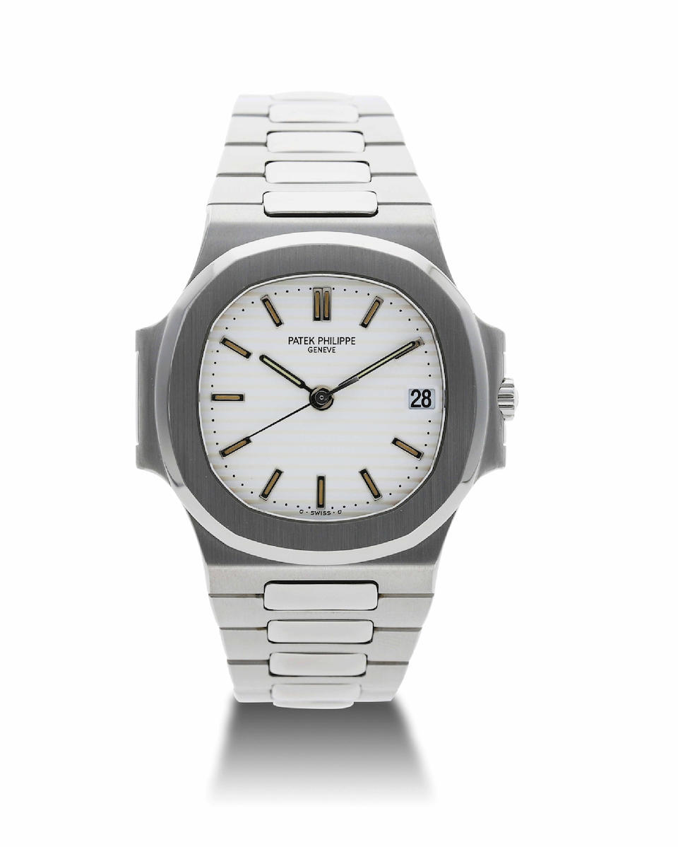 Patek Philippe. A Stainless Steel Nautilus Bracelet Watch, Ref.PP3800A