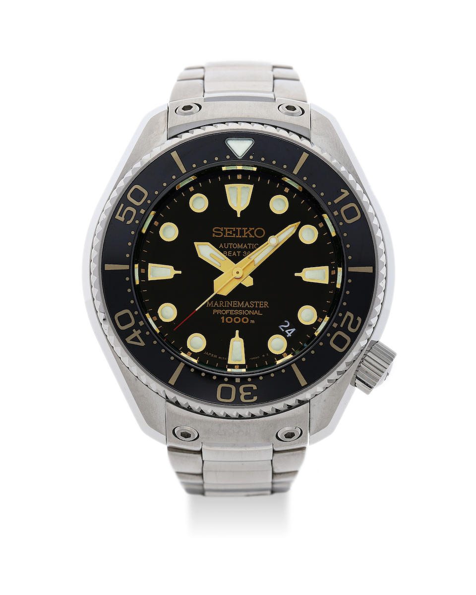 Seiko. A Titanium Limited Edition Automatic Calendar Bracelet Watch