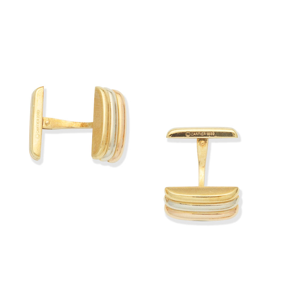 CARTIER: CUFFLINKS,