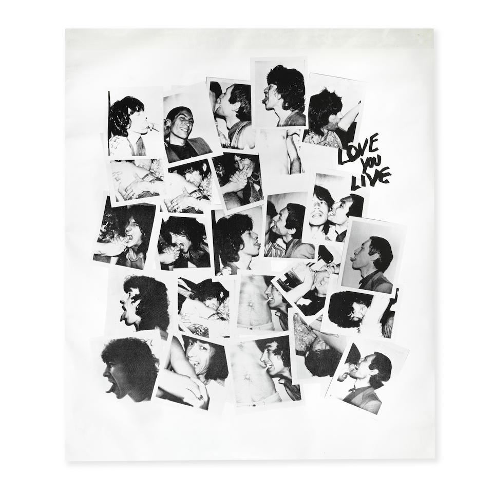 The Rolling Stones: A Love You Live Promotional Display Table Cloth, 1977,