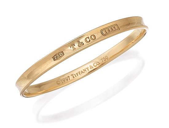18ct gold '1837' bangle, Tiffany & Co., 1997