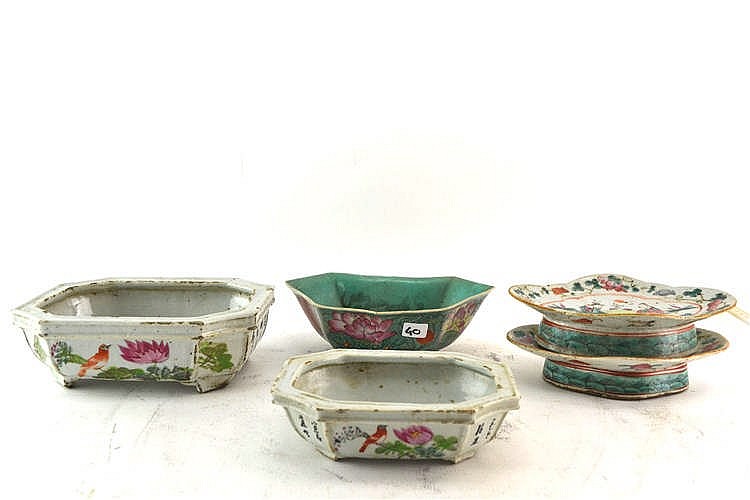 (Asian antiques) lot porcelain