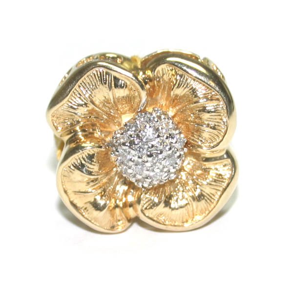 4419: GENUINE 0.55 CT DIAMOND 14K GOLD PENDANT 17.70 GR