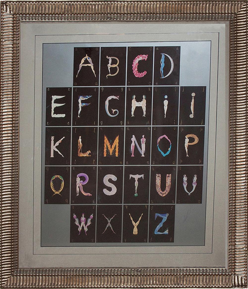 Erte Limited Edition Alphabet Lithograph