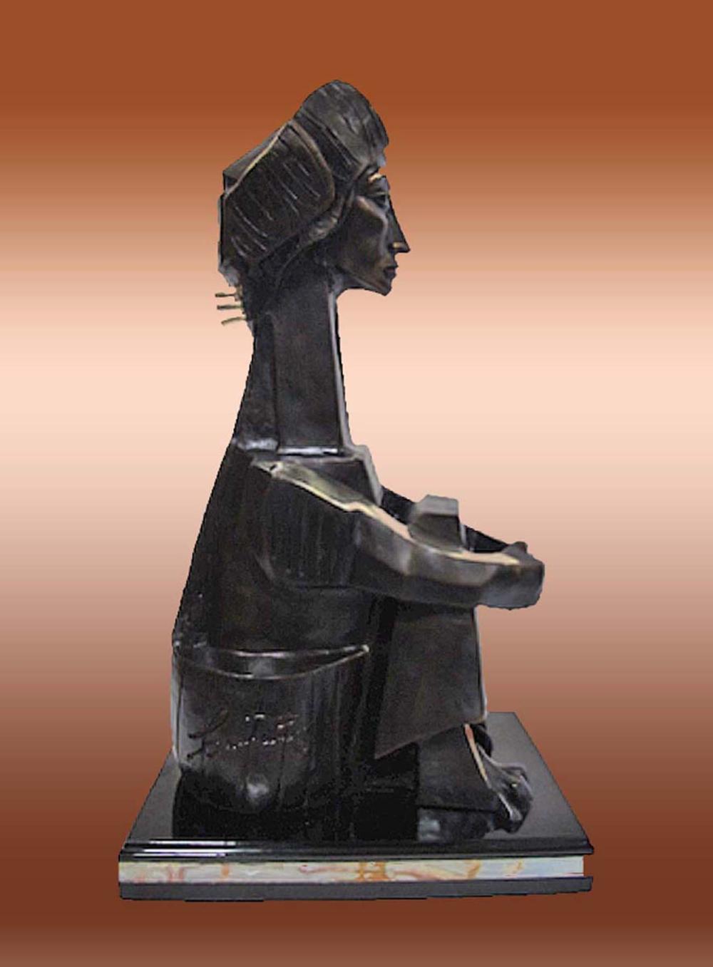 Jacqueline Pablo Picasso Bronze Sculpture