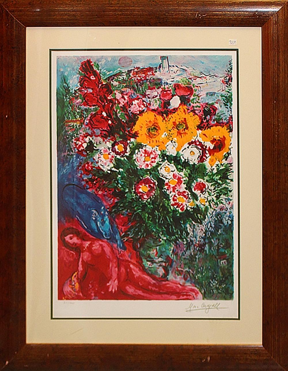 Marc Chagall Les Soucis Lithograph