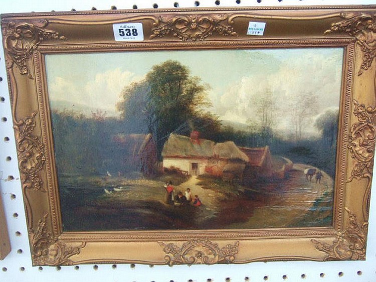 English School (19th century), Children playing