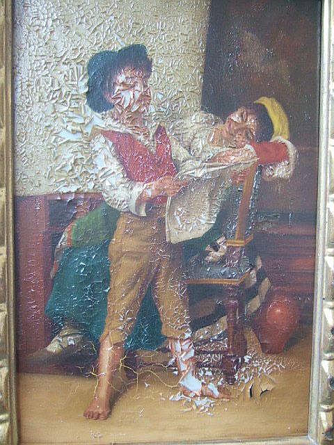 English School (19th century), Peasant children,
