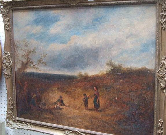 English School (19th century), Children playing