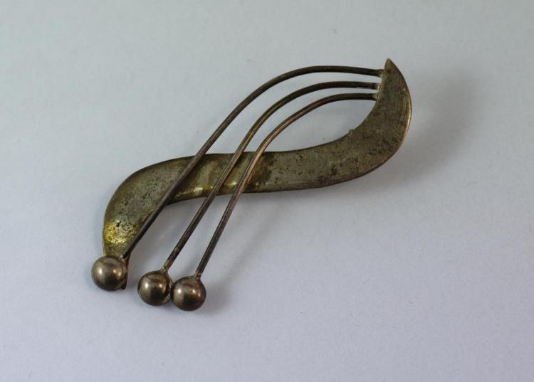 Taxco Mexican silver brooch