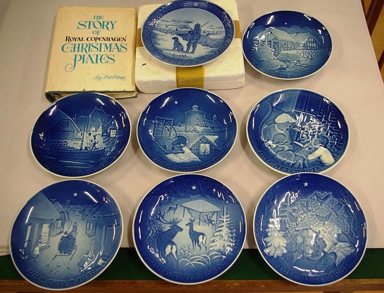 Seven Bing & Grondahl Christmas plates 1975-81,