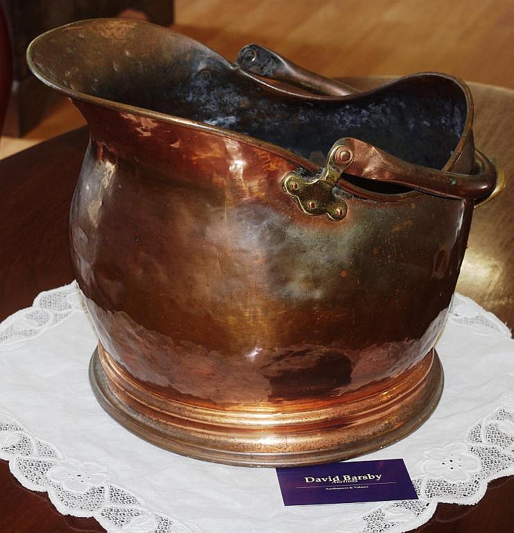Antique Copper coal bucket
