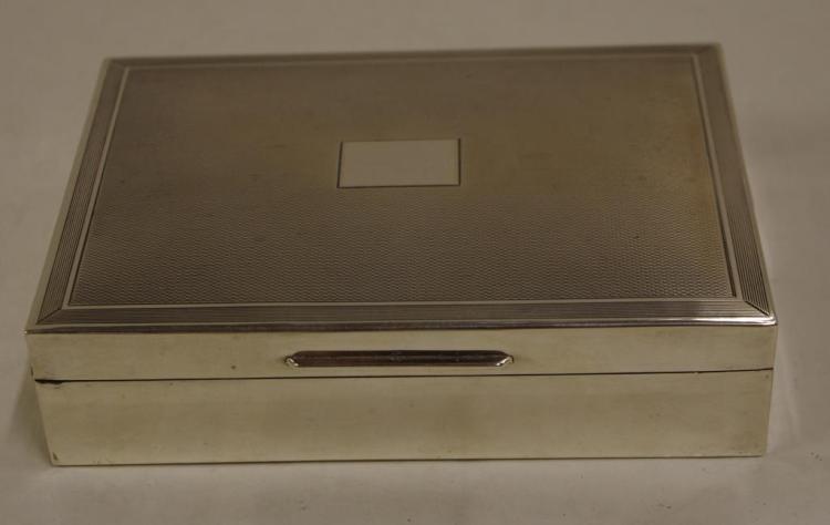 Sterling silver cigarette box