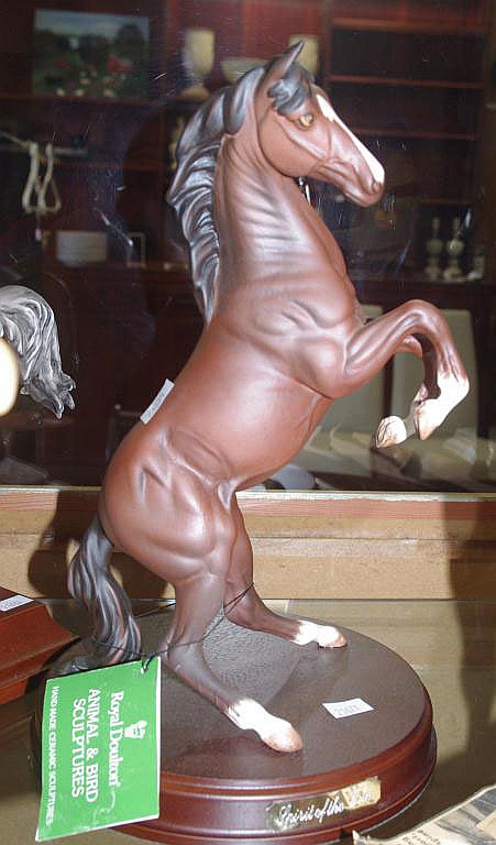 Royal Doulton "Spirit of the Wild" horse on base
